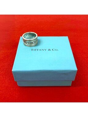Tiffany & Co Vintage Atlas Wide Ring 925 Silver